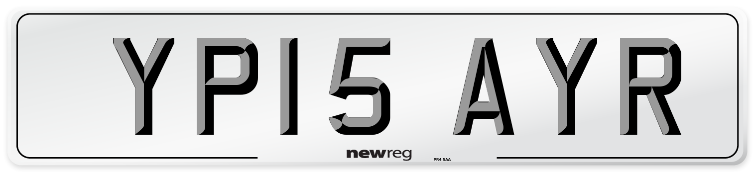 YP15 AYR Number Plate from New Reg